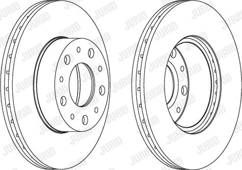 Jurid 561984J - Гальмівний диск autocars.com.ua