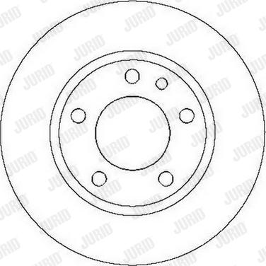 Jurid 561988J - Гальмівний диск autocars.com.ua