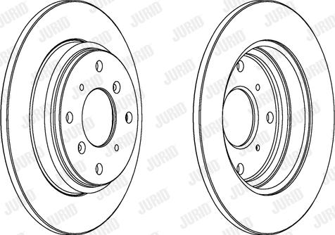 Jurid 561994J - Гальмівний диск autocars.com.ua