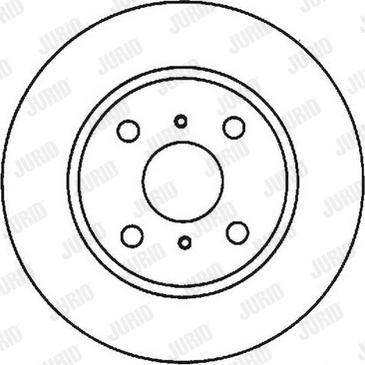 Jurid 562007J-1 - Гальмівний диск autocars.com.ua