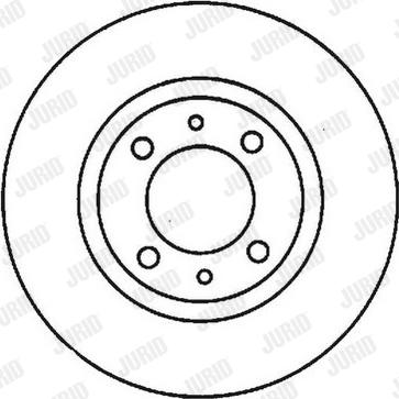 Jurid 562011J-1 - Гальмівний диск autocars.com.ua