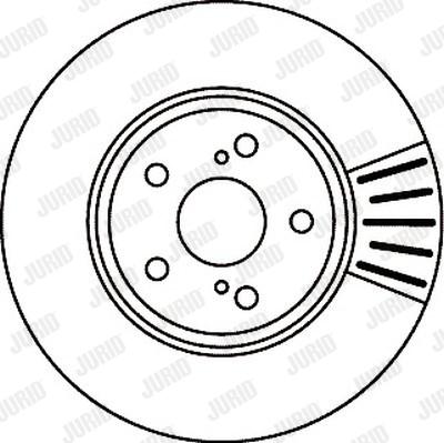 Jurid 562012J - Гальмівний диск autocars.com.ua