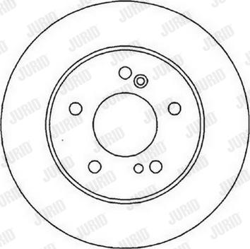 Jurid 562014J - Гальмівний диск autocars.com.ua