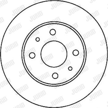 Jurid 562024J-1 - Гальмівний диск autocars.com.ua