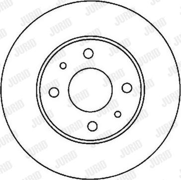 Jurid 562024J - Гальмівний диск autocars.com.ua