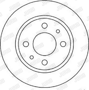 Jurid 562025J-1 - Гальмівний диск autocars.com.ua