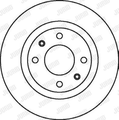 Jurid 562044J - Гальмівний диск autocars.com.ua