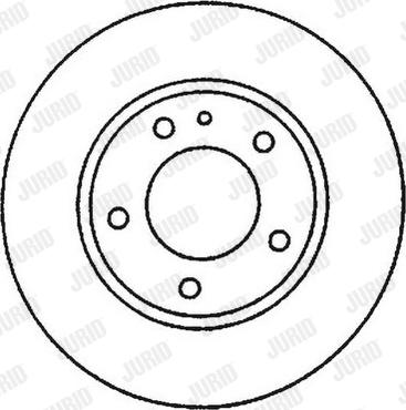 Jurid 562049J-1 - Гальмівний диск autocars.com.ua