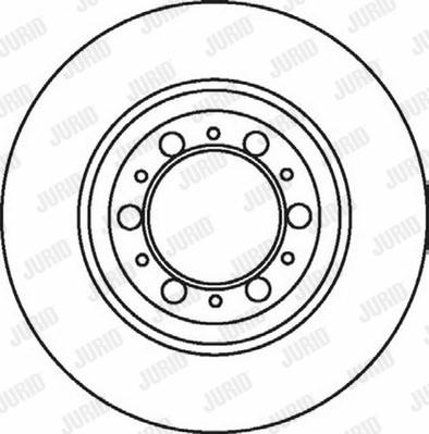 Jurid 562063J - Гальмівний диск autocars.com.ua