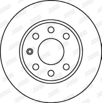 Jurid 562068J - Гальмівний диск autocars.com.ua