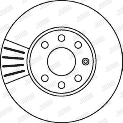 Jurid 562069JC - Гальмівний диск autocars.com.ua