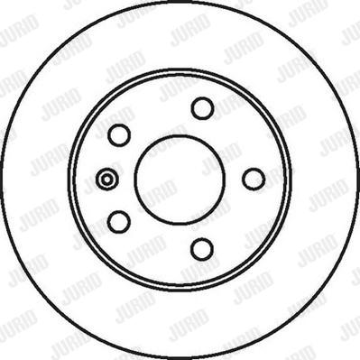 Jurid 562072J - Гальмівний диск autocars.com.ua