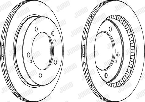 Jurid 562075J - Гальмівний диск autocars.com.ua