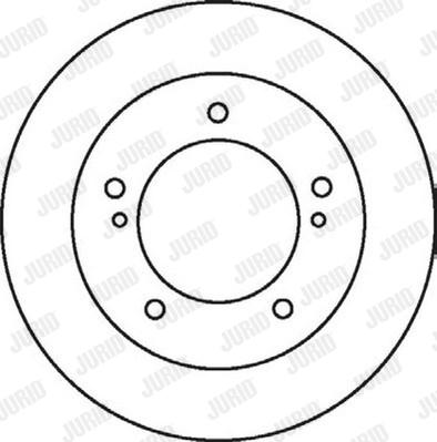 Jurid 562075J - Гальмівний диск autocars.com.ua