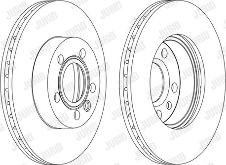 Jurid 562080JC-1 - Гальмівний диск autocars.com.ua