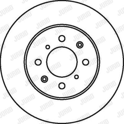 Jurid 562082J - Гальмівний диск autocars.com.ua