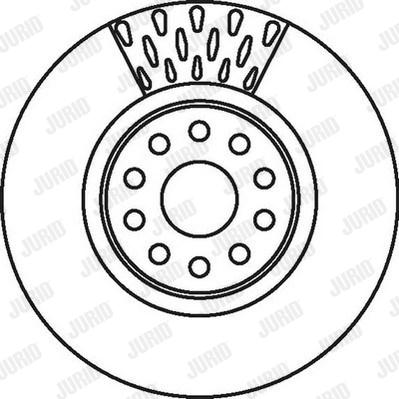 Jurid 562085J - Гальмівний диск autocars.com.ua