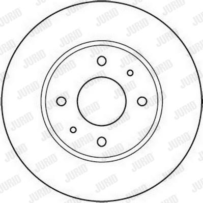 Jurid 562088J - Гальмівний диск autocars.com.ua