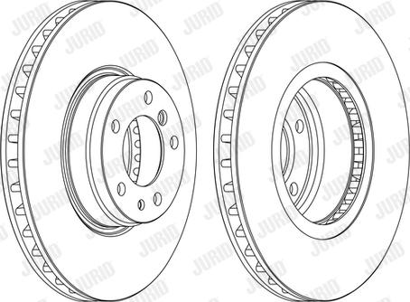 Jurid 562091J - Гальмівний диск autocars.com.ua