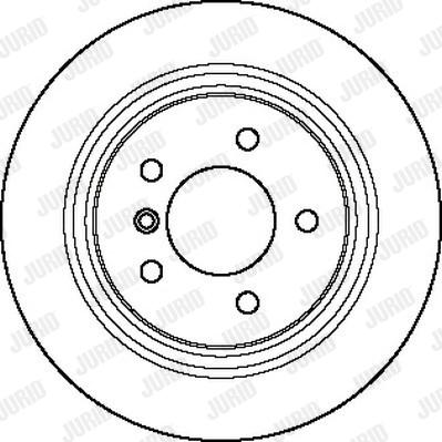 Jurid 562096J - Гальмівний диск autocars.com.ua