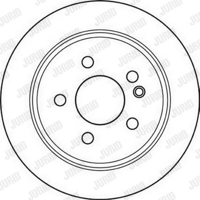 Jurid 562100J-1 - Гальмівний диск autocars.com.ua