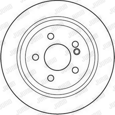 Jurid 562102J - Гальмівний диск autocars.com.ua