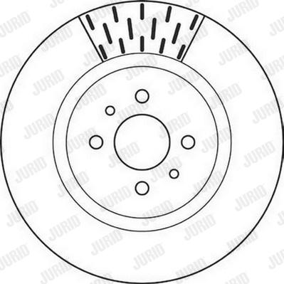 Jurid 562108J - Гальмівний диск autocars.com.ua