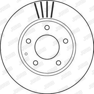 Jurid 562112J - Гальмівний диск autocars.com.ua