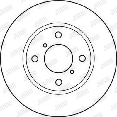 Jurid 562124J - Гальмівний диск autocars.com.ua