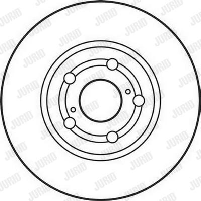 Jurid 562125J-1 - Гальмівний диск autocars.com.ua