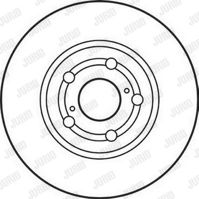 Jurid 562125JC - Гальмівний диск autocars.com.ua