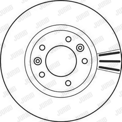 Jurid 562126JC-1 - Гальмівний диск autocars.com.ua