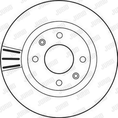 Jurid 562128J - Гальмівний диск autocars.com.ua