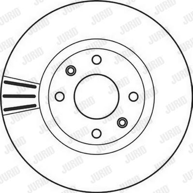 Jurid 562129JC-1 - Гальмівний диск autocars.com.ua