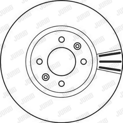 Jurid 562131J-1 - Гальмівний диск autocars.com.ua