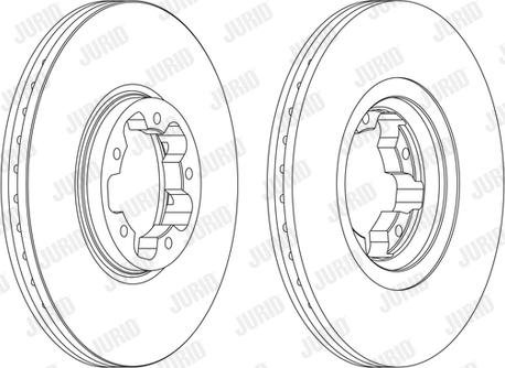 Jurid 562141J - Гальмівний диск autocars.com.ua