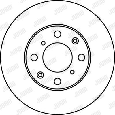 Jurid 562142J - Гальмівний диск autocars.com.ua