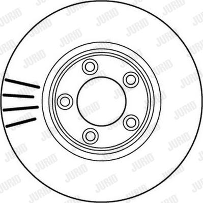 Jurid 562145J-1 - Гальмівний диск autocars.com.ua