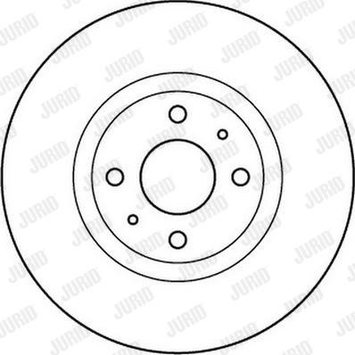 Jurid 562151J - Гальмівний диск autocars.com.ua