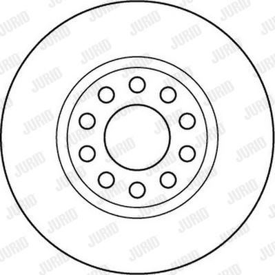 Jurid 562152J - Гальмівний диск autocars.com.ua