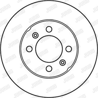 Jurid 562157J - Гальмівний диск autocars.com.ua