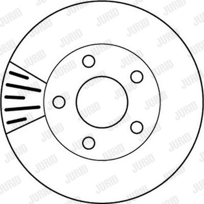 Jurid 562160J - Гальмівний диск autocars.com.ua