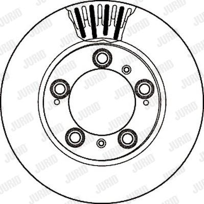 Jurid 562162J - Гальмівний диск autocars.com.ua