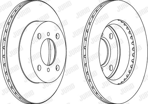 Jurid 562167JC - Гальмівний диск autocars.com.ua