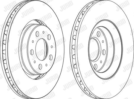 Jurid 562173JC - Гальмівний диск autocars.com.ua