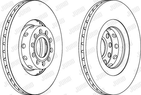 Jurid 562175JC - Гальмівний диск autocars.com.ua