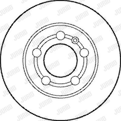 Jurid 562177J - Гальмівний диск autocars.com.ua