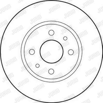 Jurid 562178JC - Гальмівний диск autocars.com.ua