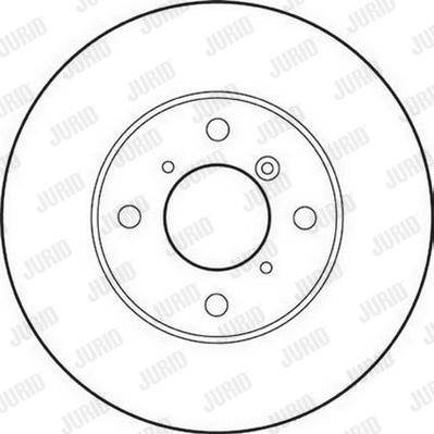 Jurid 562179J - Гальмівний диск autocars.com.ua