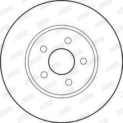 Jurid 562180JC-1 - Гальмівний диск autocars.com.ua